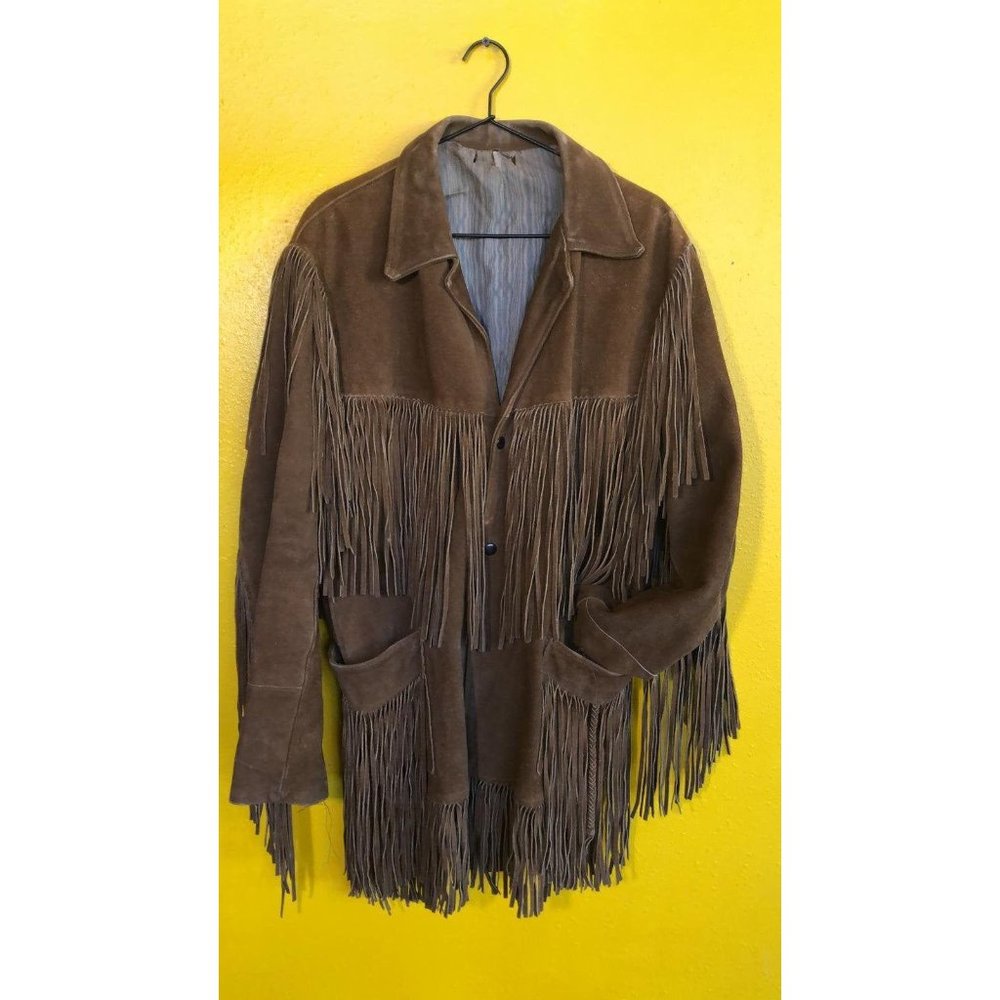 JO-O-KAY VINTAGE FRINGE LEATHER JACKET